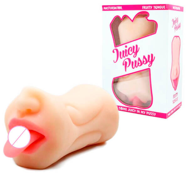 Masturbador JUICY PUSSY Silicone Lingua-893019